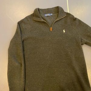 Black Polo Ralph Lauren quarter zip.